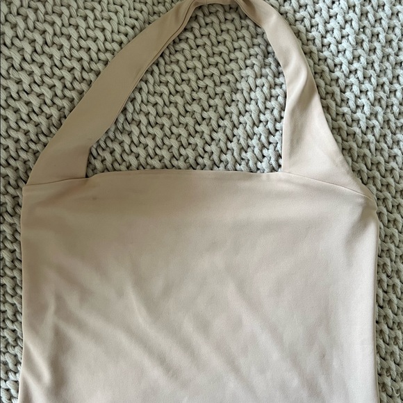 Body Contour Double Layer Halter Neck Tank - Picture 5 of 5